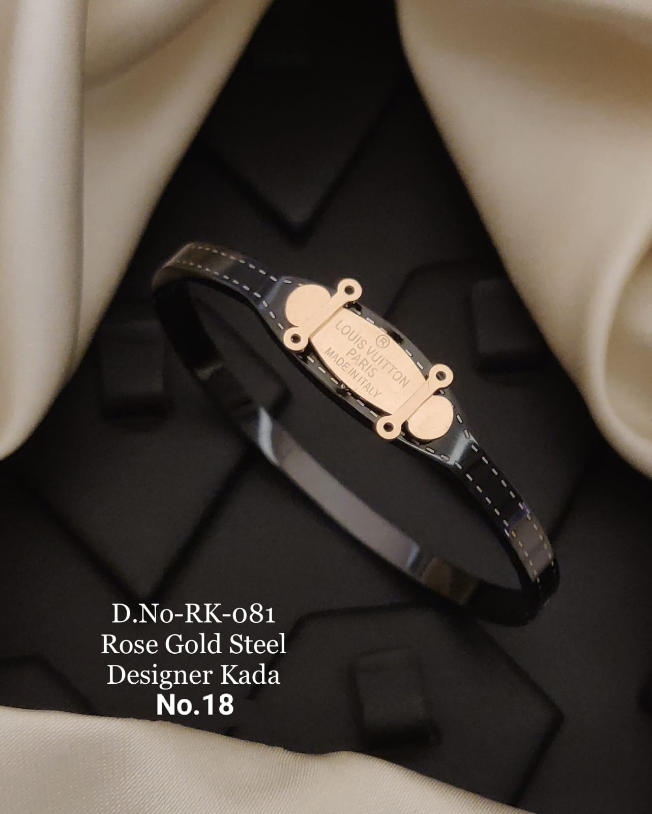Rose Gold Free Size Steel Designer Breslet Kada Catalog
